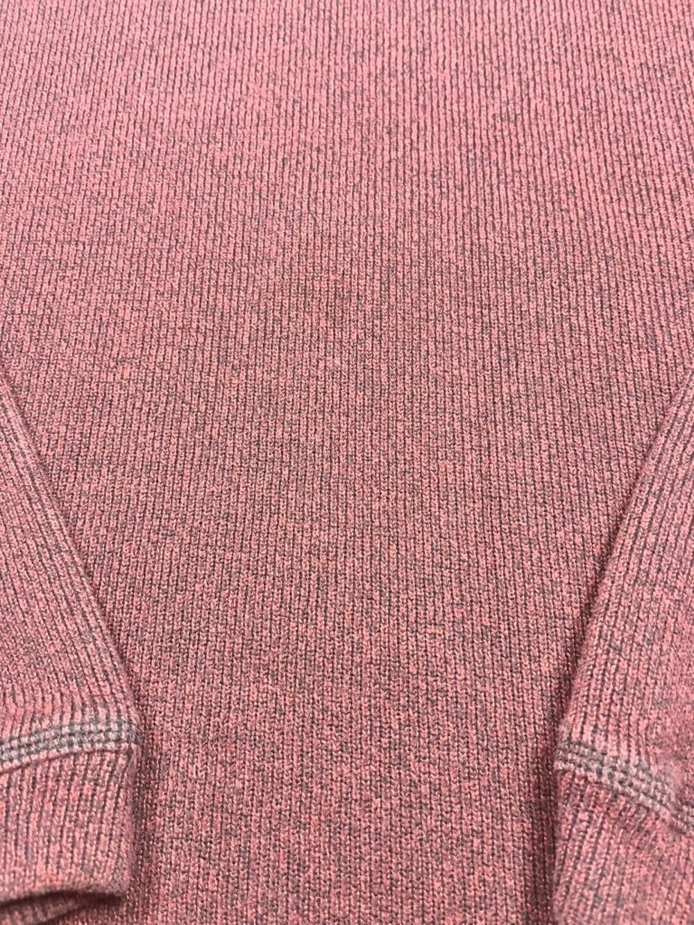 Tommy Bahama Mens XL V-Neck Sweater Rust Burgundy Ribbed Knit Cotton Pullover - Picture 4 of 8